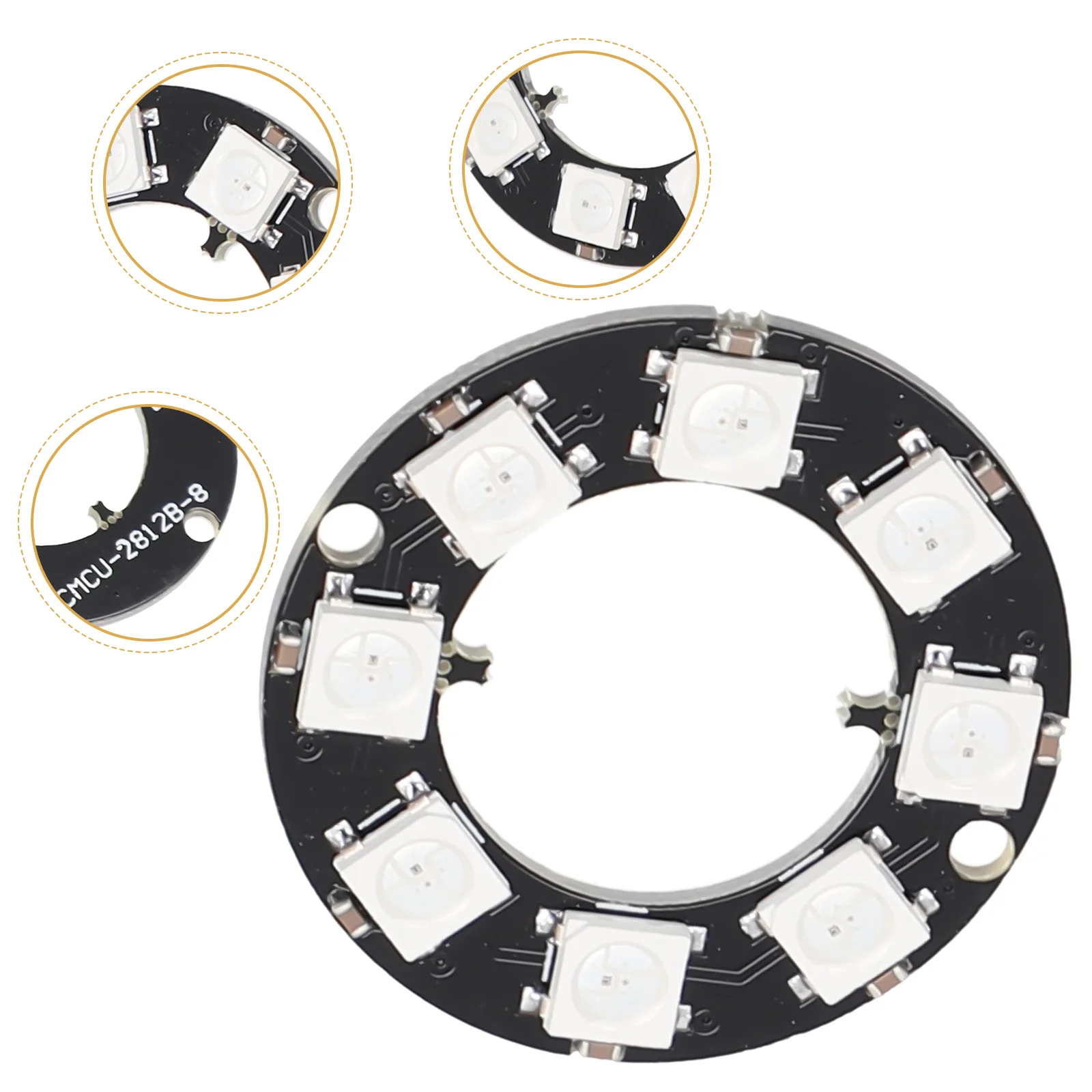 5V LED-Ring Individuell adressierbare RGB-LED - NeoPixel-Ring für WS2812 Vollfarb-Treiberlampe Tragbares Beleuchtungszubehör – Detail 12
