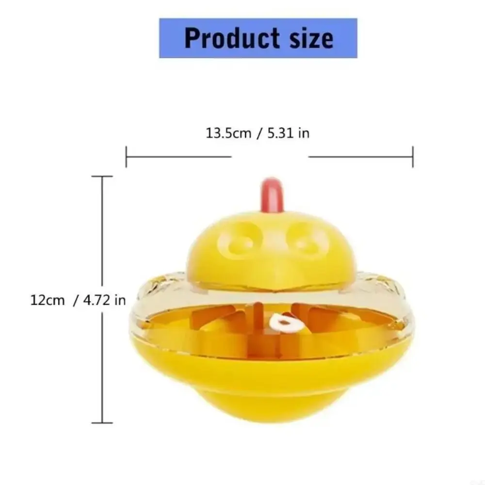 Plastic Cat Treat Dispenser Toy Chicken Shaped Tumbler Slow Feeder Cat Dog Toy Adjustable Puzzle Game Eating Interactive Pet Toy