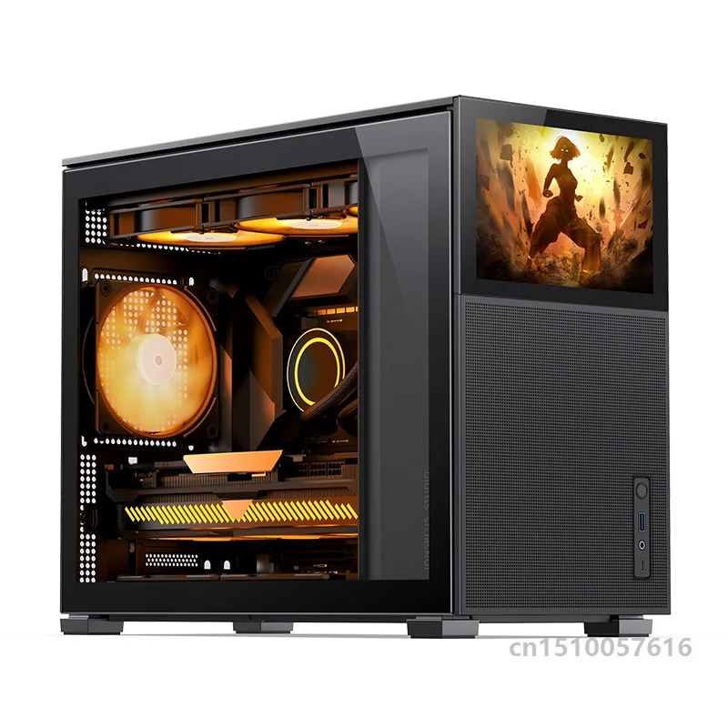 MATX chassis ATX power supply Type-C Gen210Gbps+ Vertical duct Long graphics card JONSBO Pine Cone D31