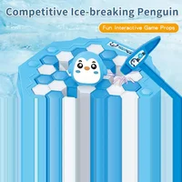Ice Breaking Game Toy Mini Penguin Trap Breaking Ice Cubes Puzzle Game Toys With Hammers Save Penguin Table Game Educational Toy 1