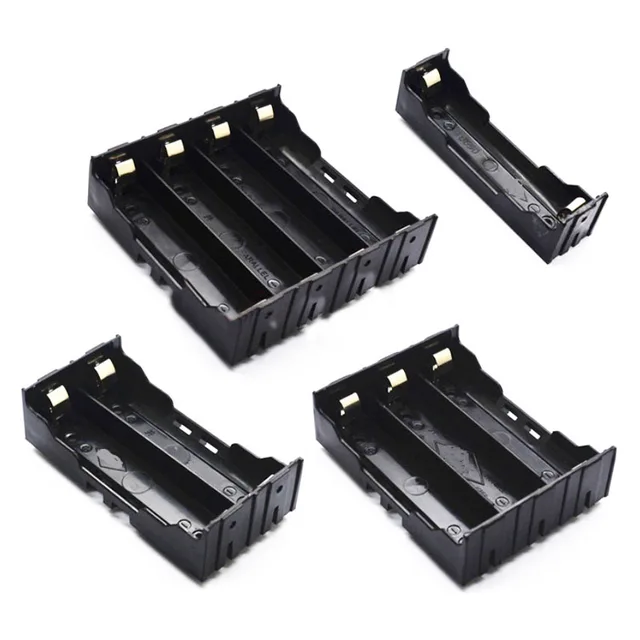 Boîte de rangement de batterie Lithium-Ion 18650, 3.7V 1, 2, 3, 4, prise de cellule pour circuits imprimés, outil de développement de support de Test de vieillissement du produit 1