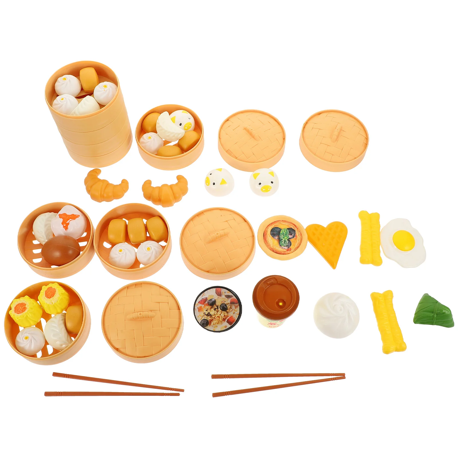 

3 комплекта/51 шт. Пароварка для пучка игрушечный дом игрушки для детей ролевые кухонные режущие продукты игровой костюм паровой