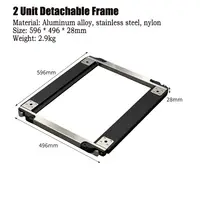 Outdoor IGT Removable Table IGT Frame Camping Folding Table 2/3/4 Unit Table Aluminum Alloy Framework Portable IGT Dining Desk 3