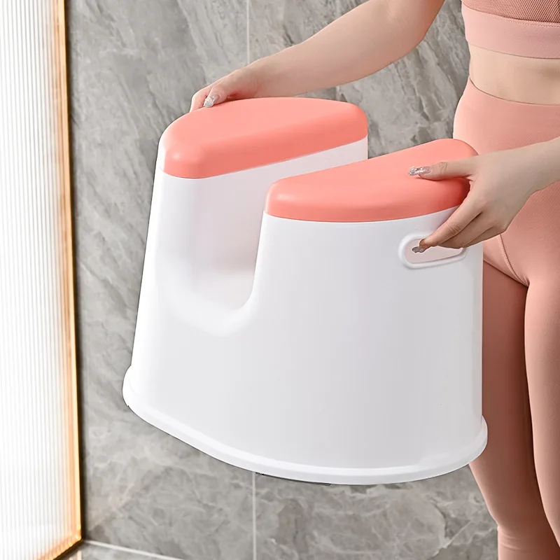 Shower Stool Sitting Bath Stool Thickened Adult Bathroom Bathing Chairs for Pregnant and Elderly Women folding bath chair