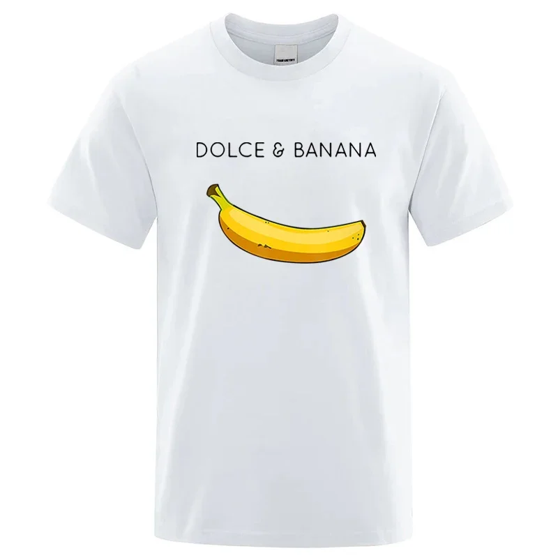 Summer Men T-shirt High Quality Cotton Blend Funny Banana