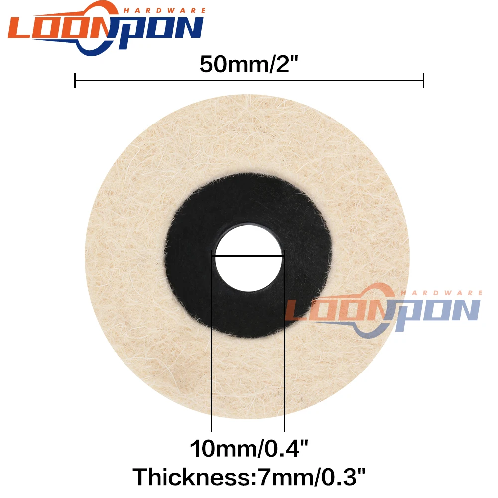 Sc9631444d9dc4a4eb91dfcfdb28e836cZ 1PC 50mm/75mm Wool Polishing Wheel Polishing Pads Angle Grinder Wheel Felt Polishing Disc for Metal Marble Glass Ceramic