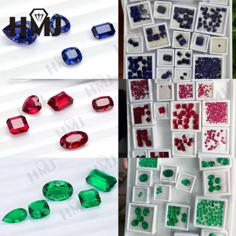 Laborgezüchtete Rubin-Edelsteine in Taubenblutrot, Runde Form, Wählbar, AGL-Zertifikat, Charms-Perlen für DIY-Hochzeits- und Brautschmuck – Detail 31