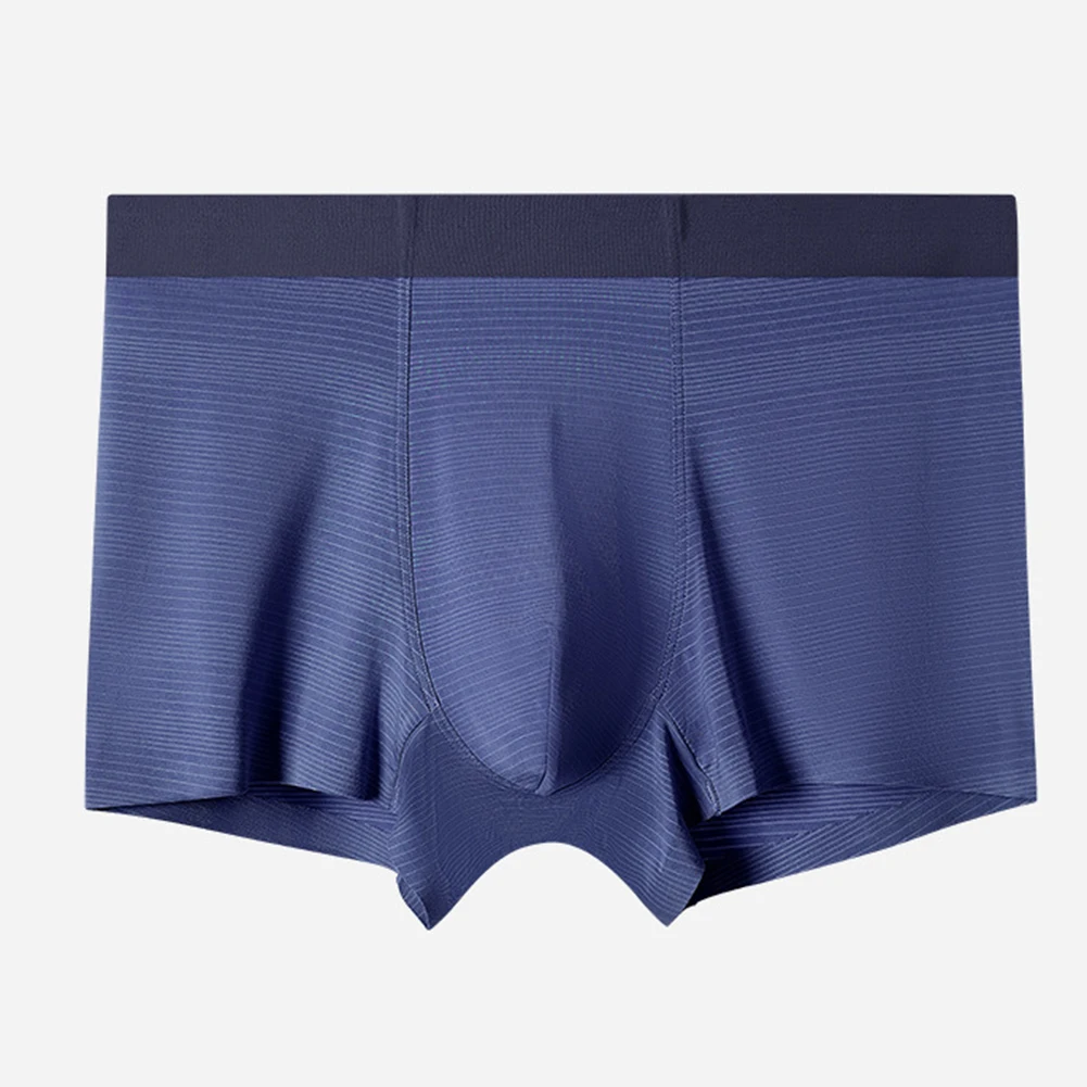 

Men Boxer Underwear Seamless Large Size Briefs Mesh Thin Underwear Pouch Loose Underpants Soft Elastic Panties Shorts Trunks