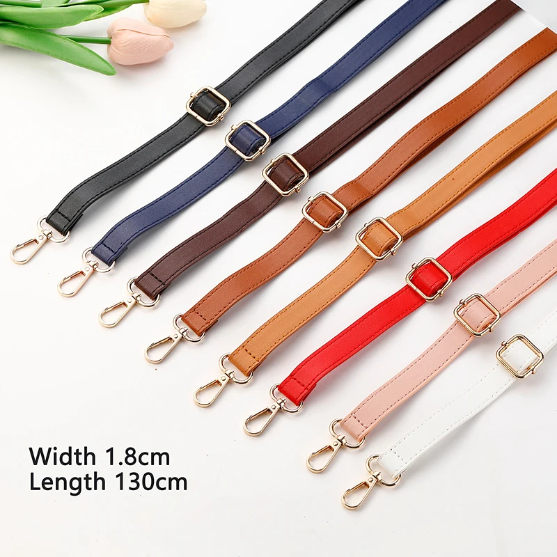 Tracolla Regolabile In PU Per Borsa - Larghezza 1,2 Cm, Lunghezza 100-125 Cm - Colore Nero, Accessorio Fai Da Te - 2