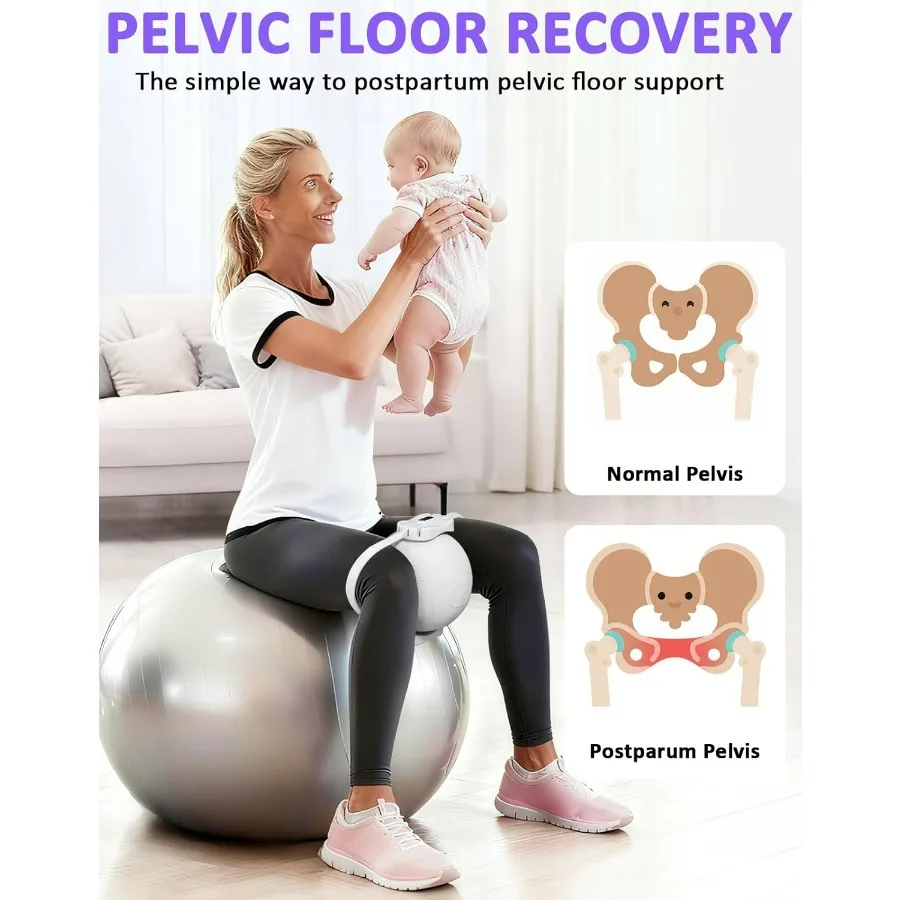 Adjustable Thigh Master, Outer & Inner Thigh Exerciser for Women, Kegel Exerciser, Pelvic Floor Muscle Trainer, Leg & Hip Toner,