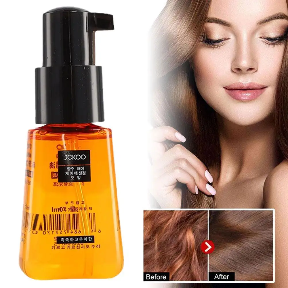 

70ml Morocco Argan Oil Hair Serum Smoothing Soften Repair Frizz Damaged Hair Anti-Dandruff Scalp Treatment Products Hair Care