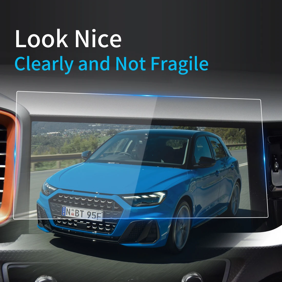 Displayschutzfolie Für Volkswagen VW Passat B8 Digital Cockpit 2019 2024 Navi Folie Klar