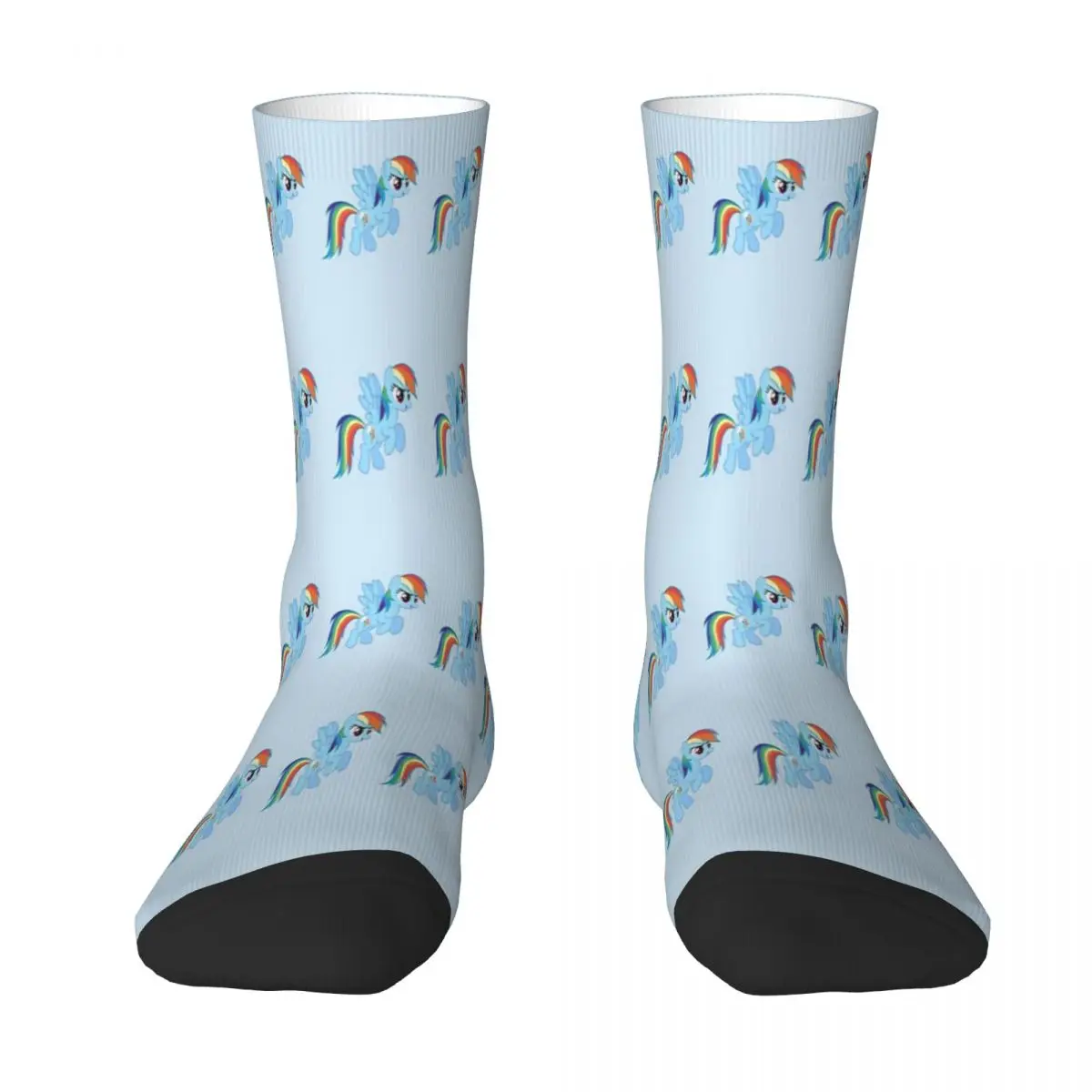 

Носки Rainbow Dash, модные трендовые чулки унисекс, подарки с 3D принтом, дышащие носки