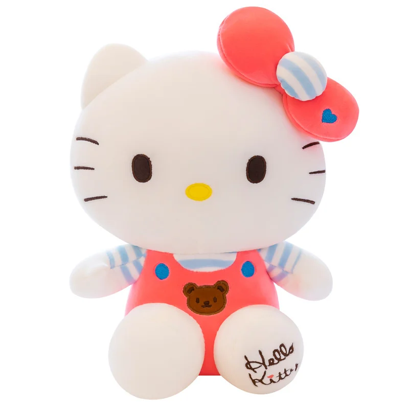 45Cm Hello Kitty Plush Toys Large Size Angel Kawaii Cartoon Lovely Bear  Girl Birthday Gift Children's Toys