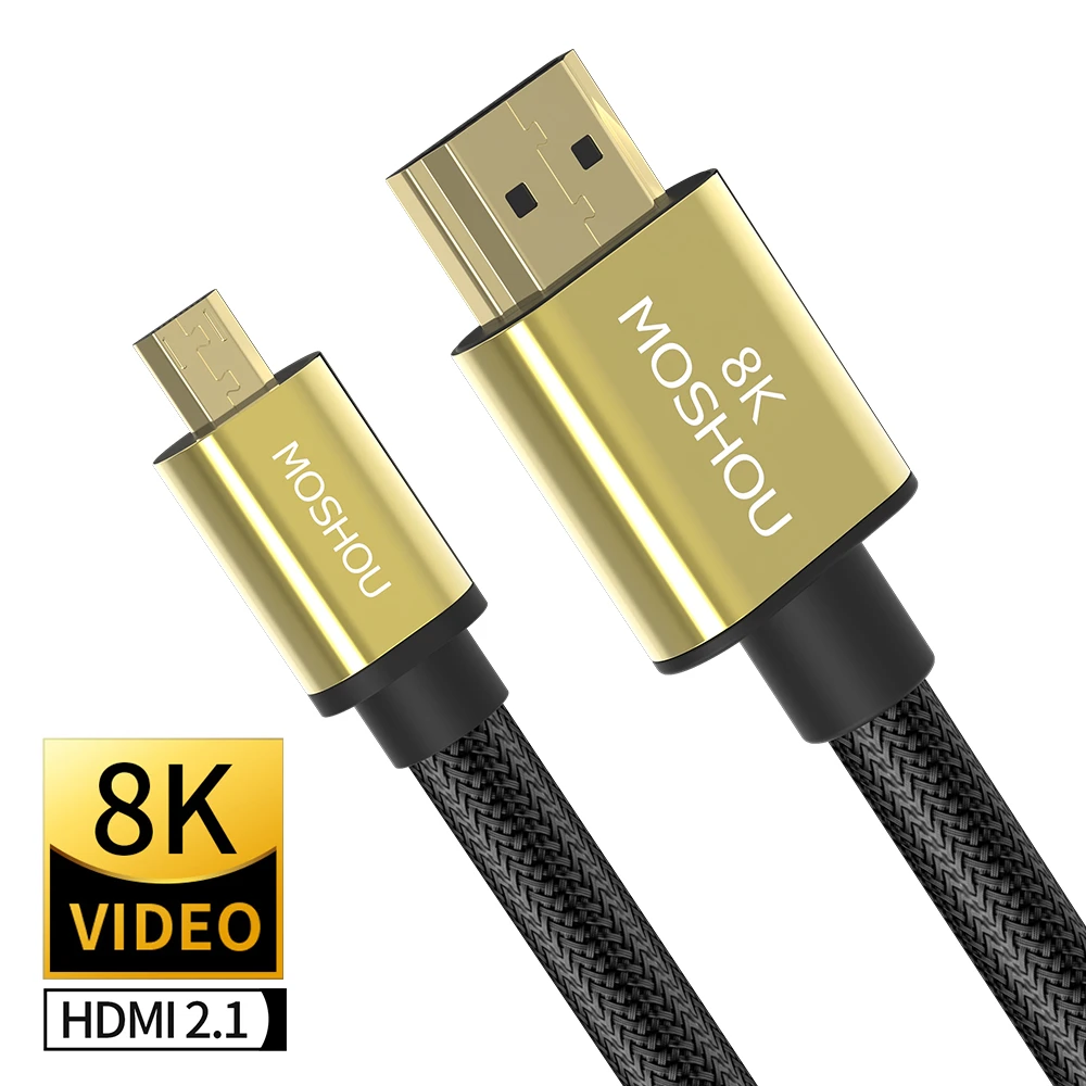 Moshou 8K Micro HDMI to HDMI Cable Male to Male Cable 1m 1.5m 3m 5m 1080P Version for Tablet Camera HDMI Cable|HDMI Cables| AliExpress