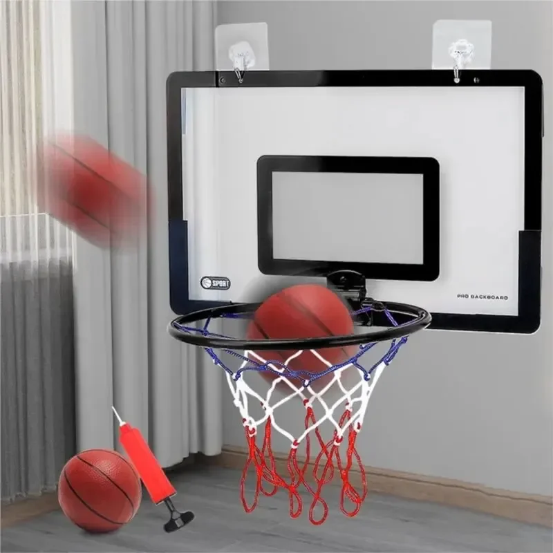 Basketball Hoop Indoor Children Safety Funny Game Mini Home Exercise Basketball Hoop Set Wall Frame Stand