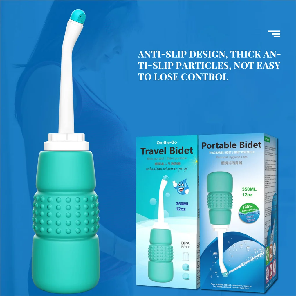 

Portable Handheld Bidet Sprayer 350ml Shower Spray Water Empty Bottle Hygiene Tool Postpartum Menstruating Travel