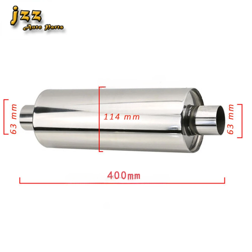 Silenziatore Auto Universale In Acciaio Inox - Ingresso 2,5'' Uscita 3,5'' - Foto 11