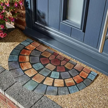 Nicoman Elegant Tile Mat Barrier Doormat Eco-Friendly Scrape and Non-Slip Indoor/Outdoor Door Mat