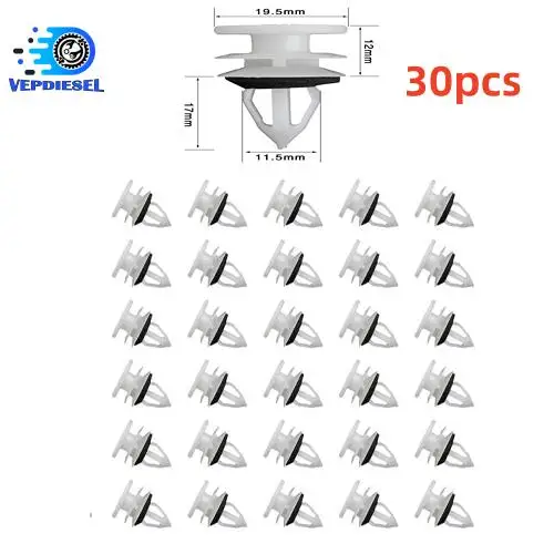 30 Pz Pannello Porta Clip Sigillante Trim Fermo Per Chevrolet Trailblazer Envoy Saab Hummer H2 H3 H3T 11519031