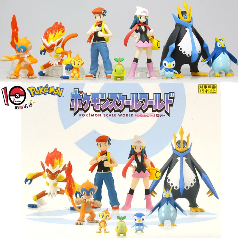 Игрушечная фигурка Bandai Pokemon Candy TOY Sinnoh Area Torterra Empoleon Lucas chimcharmonferno модель |