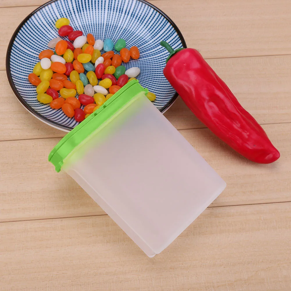 Transparent ABS Spice Condiment Box with 2 Lids for Kitchen Storage