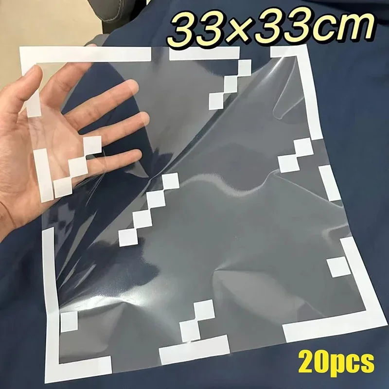4/8/12/20pcs Pixel Style Glass Window Sticker Electrostatic Stickers Home Window Decoration Festival Dress Up Diy Gift 1