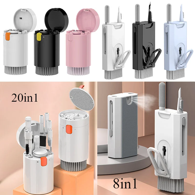 20 in 1/3 in 1/  Digital Camera Headset Mobile Phone Laptop Keyboard Cleaning Tool Set Cleaning Brush Clean Pen For Airpods Pro 2