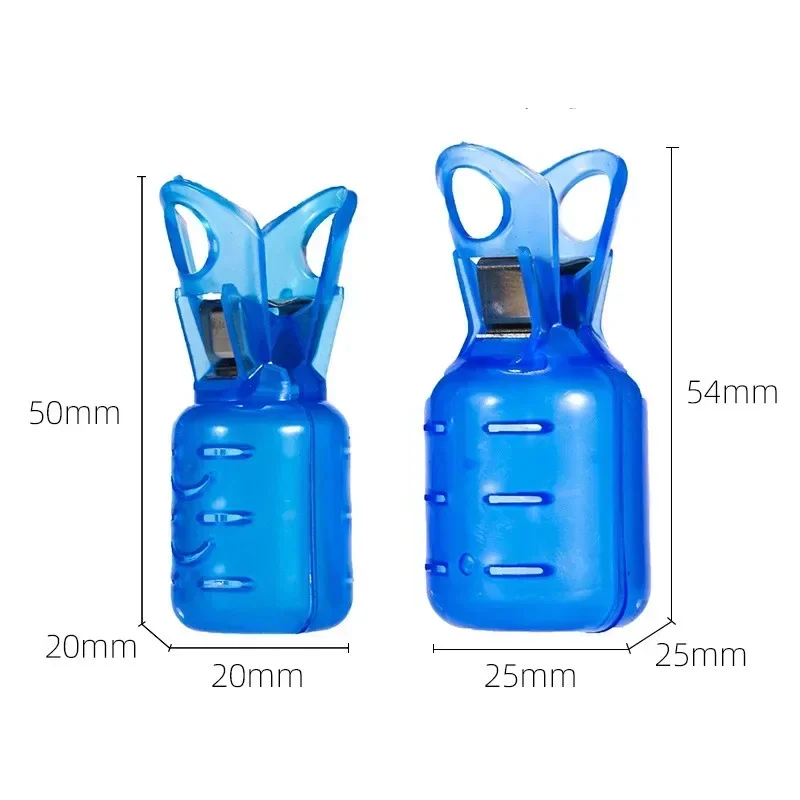 ABS Plastic Squid Jig Hook Protector Fishing Jigs Lure Covers Hooks Safety Caps Fihsing Tools for Fishing Lovers S L size 10pcs