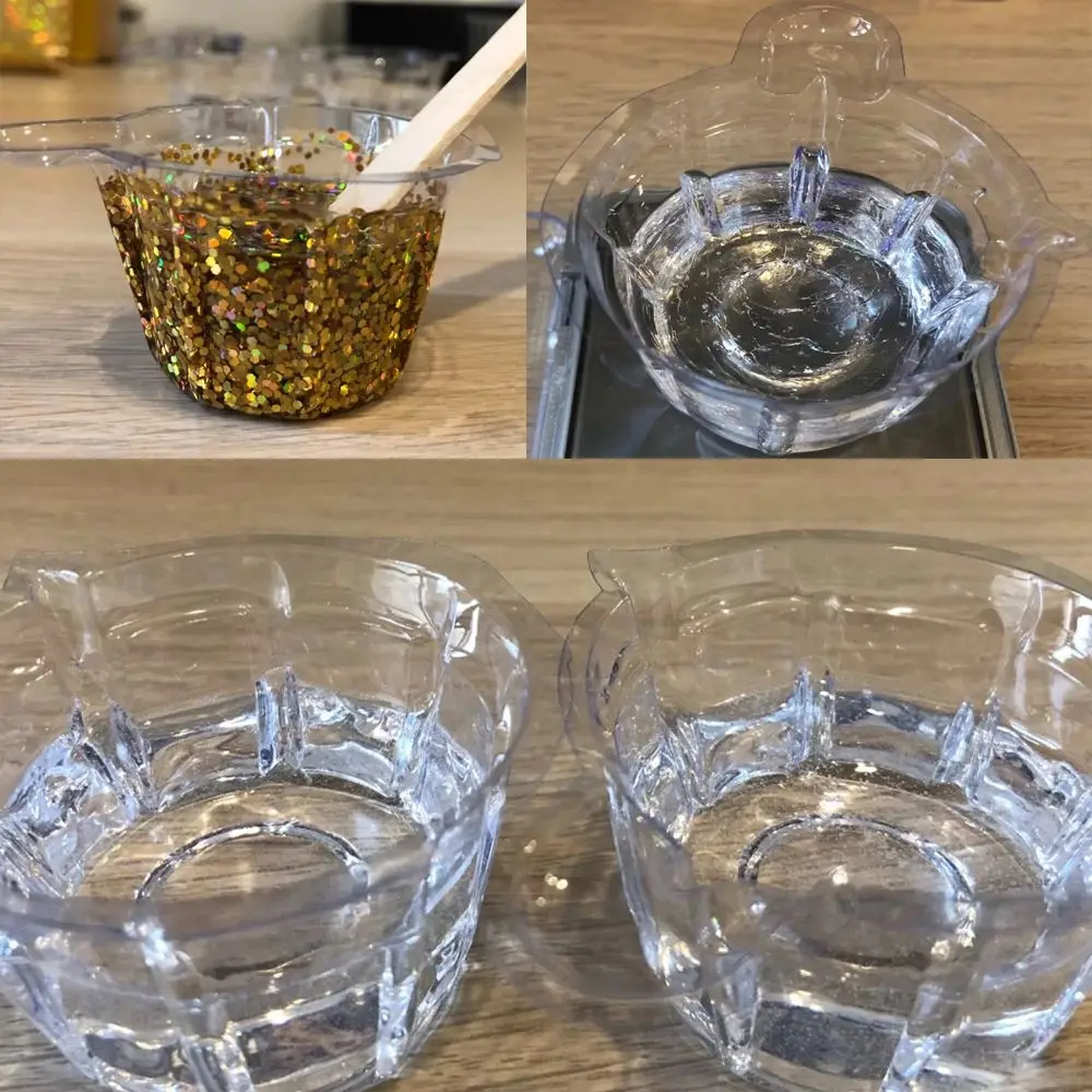 50pcs 40ML DIY Crystal Epoxy Dispensing Cup Mixing Cup Disposable Mixed Plastic Cup Epoxy Palette Cup