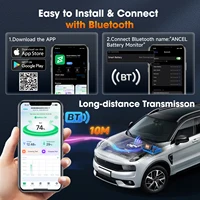 ANCEL BM300 Pro Battery  Tester 6V 12V 24V Battery Monitor - Bluetooth for Car  SOH SOC Battery Health Analyzer PK BM200 PRO - Image 2