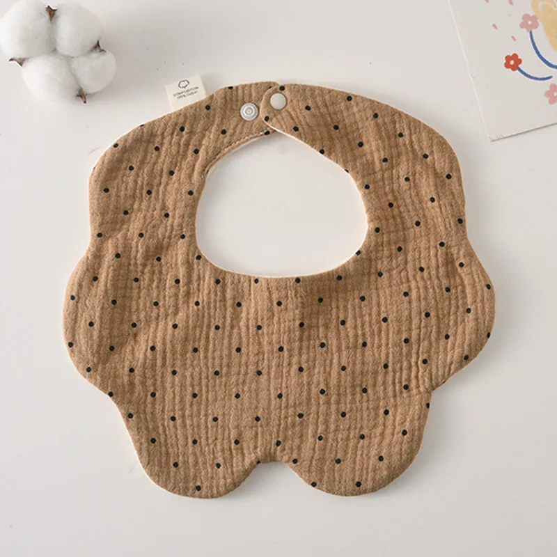 Newborn Toddler Burp Cloth Kid Bib Cotton Gauze Baby Feeding Bibs Summer Soft Petal Infants Print Saliva Towel  baby stuff 5