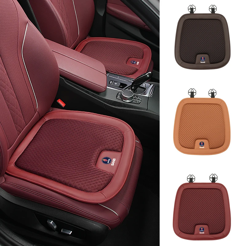 Cojín De Asiento De Coche De Seda De Hielo Transpirable, Cojín De Refuerzo Para Saab 9-4X 9-7X 9-3 9-5 9-2X 9-X 900 600 99 97 Monster Gt750