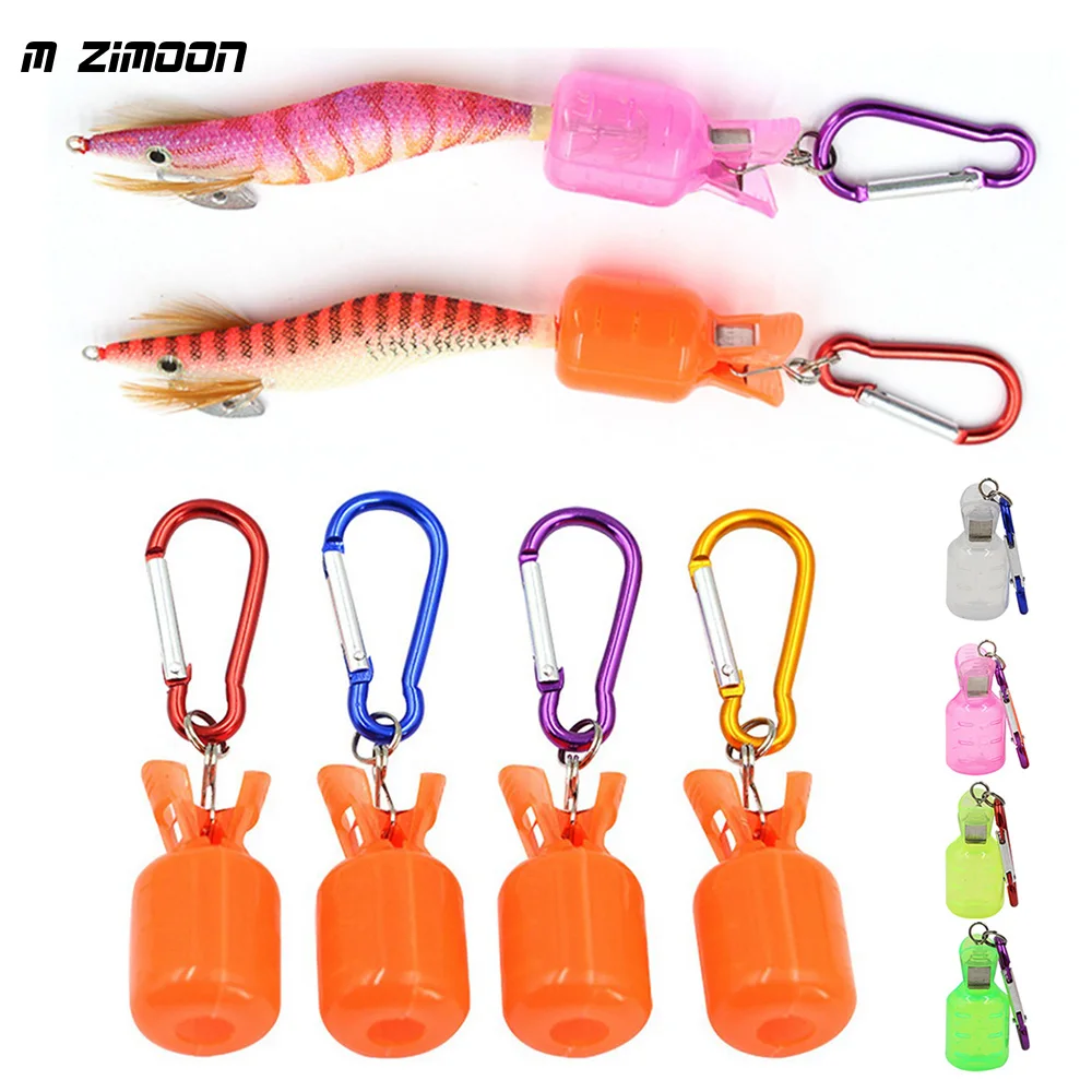 10pcs Jig Hook Covers Protector With Carabiner Buckle For Egi Squid Jig
