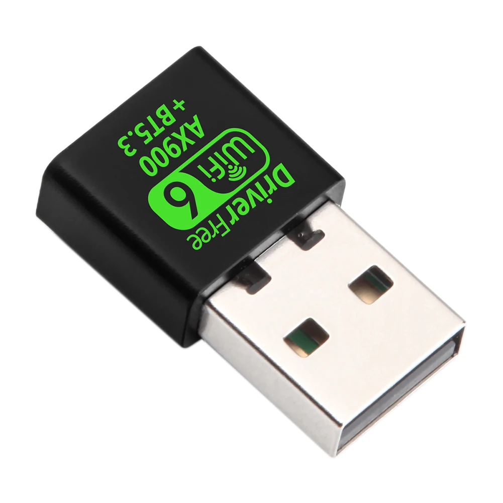 thumbnail image 1 of Adaptador USB WiFi 6 AX900 Bluetooth 5.3 WiFi USB 2 en 1 Tarjeta de red inalámbrica Antena Wi-Fi de 2,4 G y 5,8 GHz USB para PC/computadora portátil Win10/11, 1 of 5