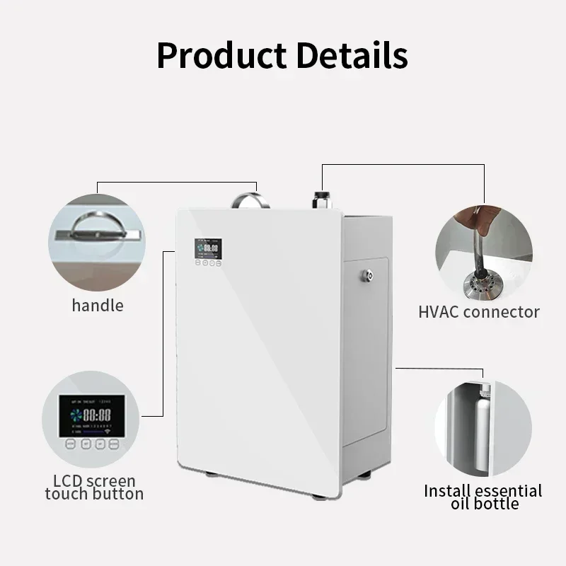 5000m³ Aromatic Diffuser Essential Oils Hotel Scenting Device Office Gym Etc Large Air Freshener Flavoring Home With Wifi Hvac, Alina Gadgets