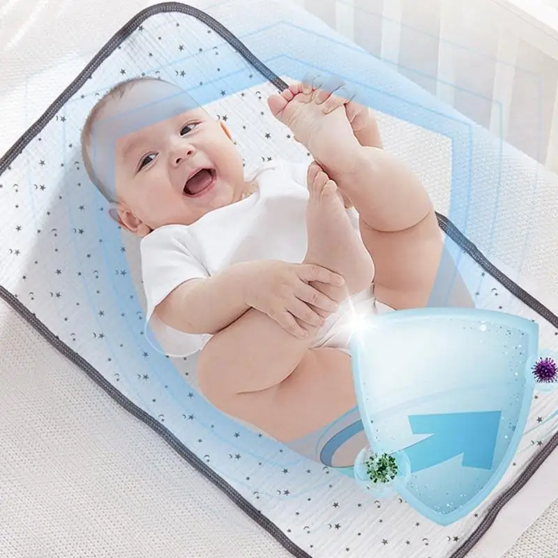 Splashproof Diapering Sheet Protector Baby Diaper Changing Pad Strong Absorbent Breathable Baby Diaper Change Mat Liner