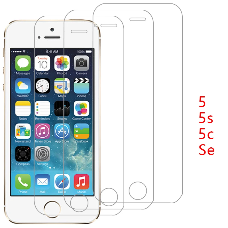 Vetro Temperato Protettivo Per Apple Iphone Se 5 S 5C 5 S C Proteggi Schermo Su Iphonese Iphone5S Film Glas 9H I Phone Ipone Iphon