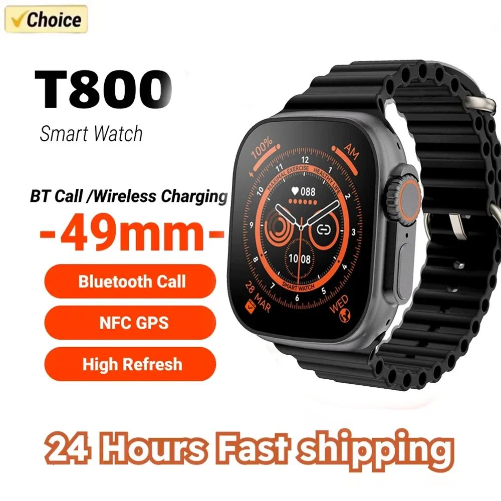 Original T800 Ultra Smart Watch 2025 49mm Man Women Bluetooth