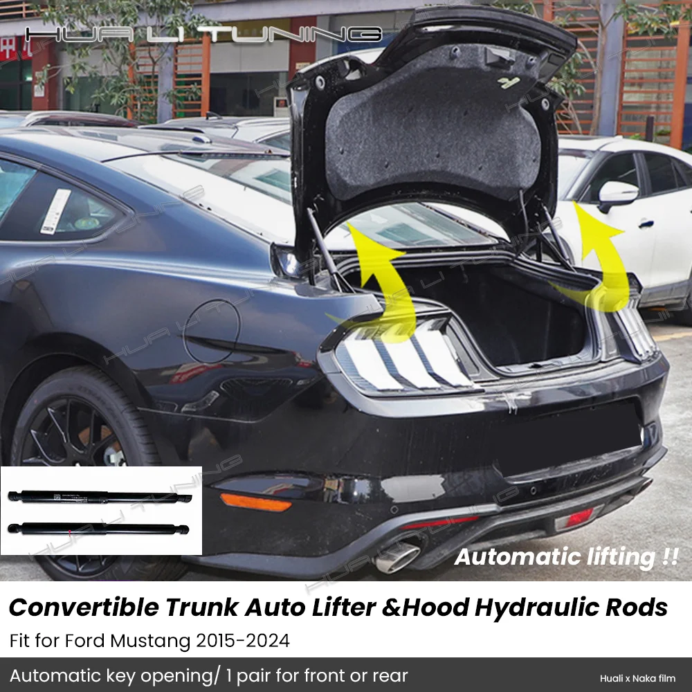 Ford Mustang S550 S650 2015- Conversion Trunk Auto Lift Hood Hydraulic Rod Support Original Replacement Auto Accessories