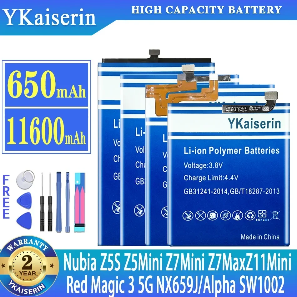 Batteria Per Zte Nubia Z11 Z7 Z5 Mini Max Z11Mini Z7Mini Z5Mini Z7Max Z5S/Red Magic 3 5G Nx659J/Alpha Sw1002/Muslimate