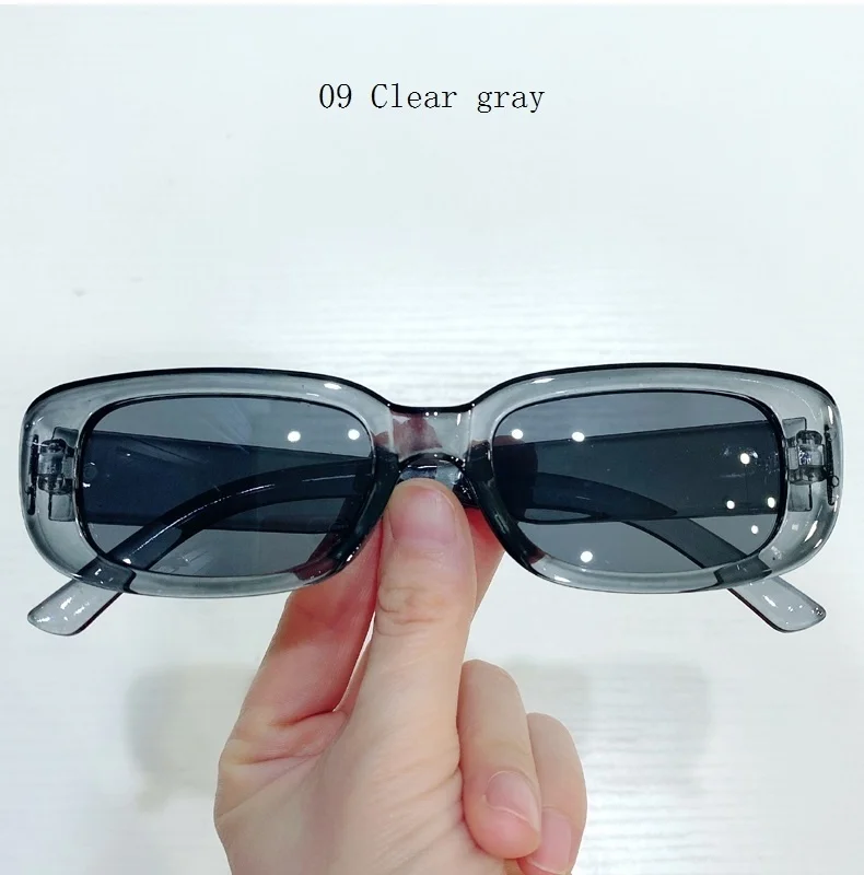 Elegant Women's Rectangular Sunglasses Vintage Style Eyewear_voghion.com