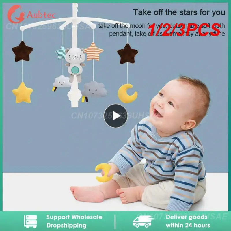 

1/2/3PCS Baby Crib Mobiles Rattles Music Educational Toys Bed Bell Carousel for Cots Infant Baby Toys 0-12 Months for Newborns