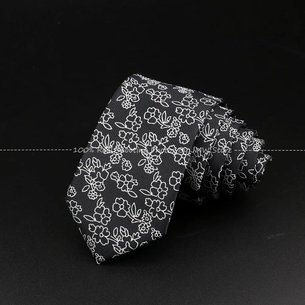Men Jacquard Woven Tie Polyester Floral Necktie Bowtie Suit Vintage Red Blue For Groom Business Wedding Party Collar Accessories