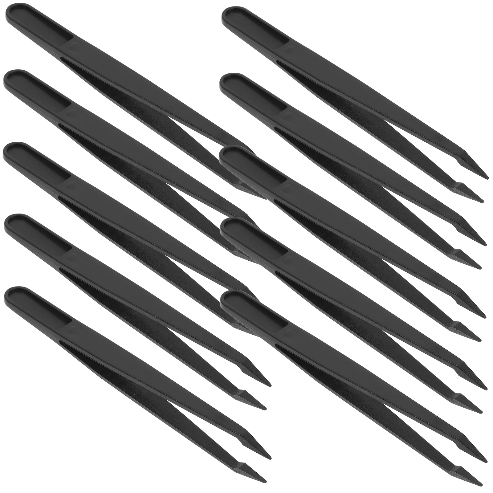 10 PCS Sticker Pointed Tweezers Miss Jewelry Making Plastic Function Tool Precision