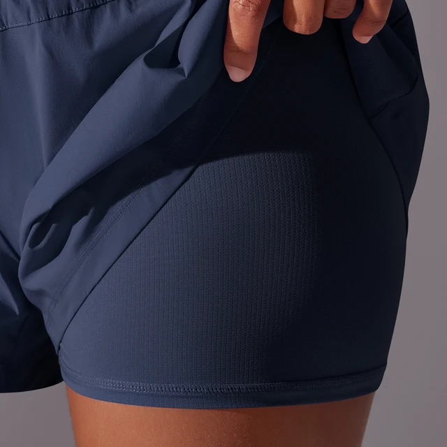 High Waist Breathable Sweat Short Women's Gym Running Short Pant Double Side Anti-Shine Casual Athletic Fitness Shorts