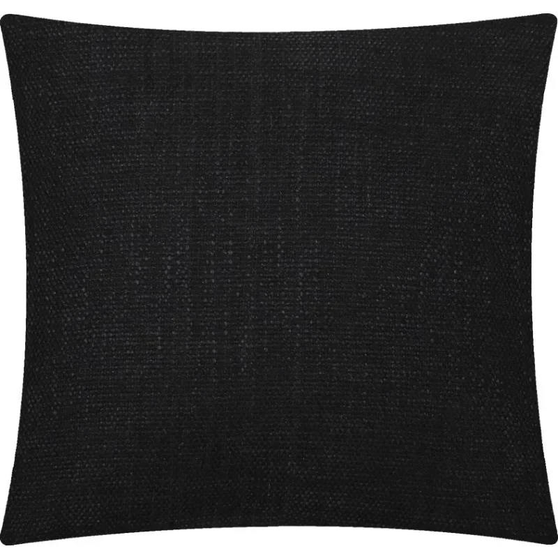 

Mainstays Solid Texture Polyester Square Decorative Throw Pillow, 18" x 18", Black