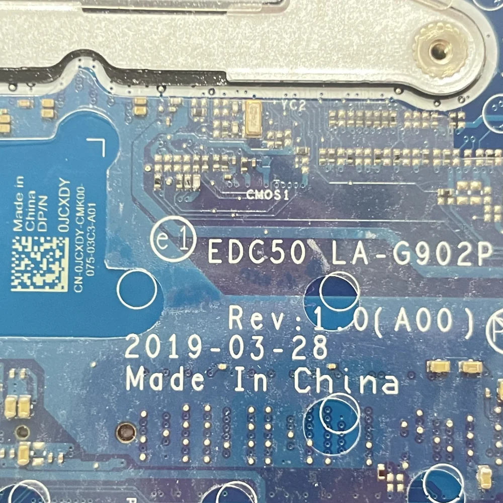 LA-G902P For Dell Latitude 5500 5590 Motherboard CPU I5-8365U I7
