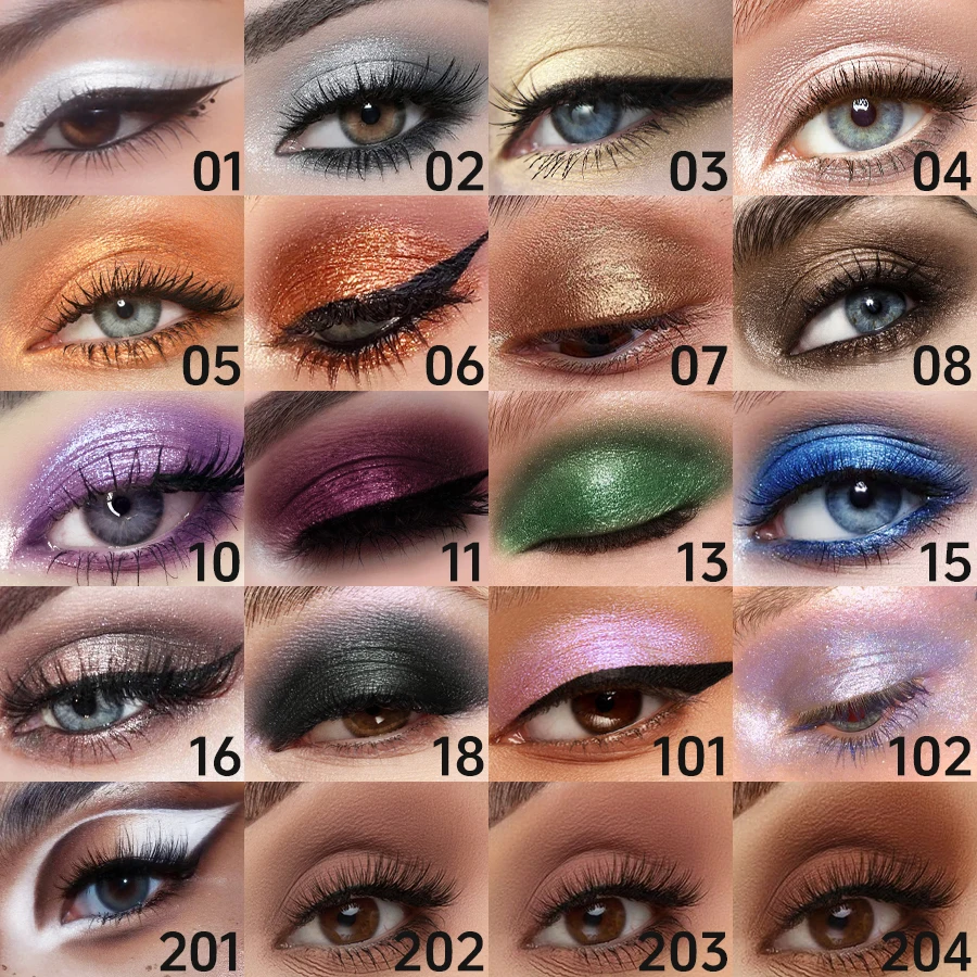 24 Colors Pearlescent Glitter Eyeshadow Eyeliner Pencil Waterproof Matte Nude Eye Shadow Eye Makeup Shimmer Highlighter Pen Tool 3
