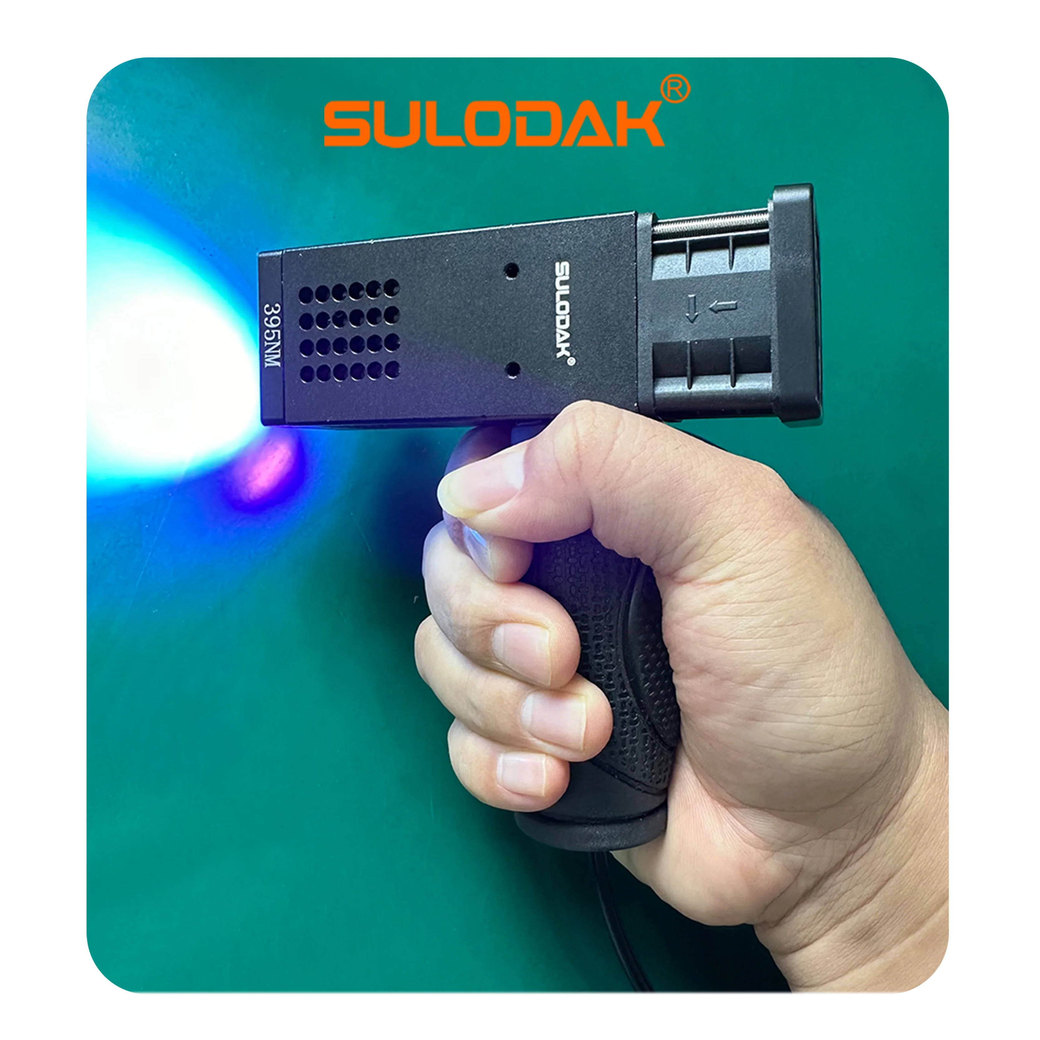 20*20mm 휴대용 유선 LED 램프, 그린 오일 수리 경화 램프, 감광성 레진 젤 노출 잉크, 보라색 빛